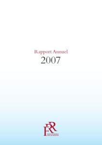 Rapport annuel 2007